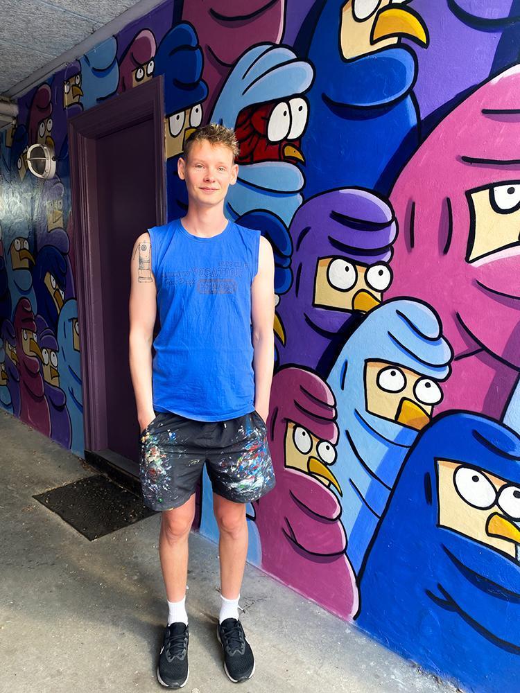 Street art i Aarhus Mikkel
