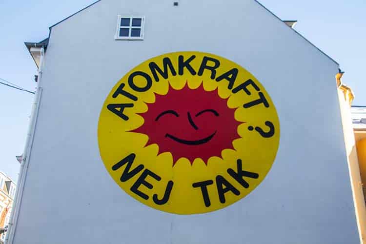 Street art Atom kraft nej tak Street art Atom kraft nej tak