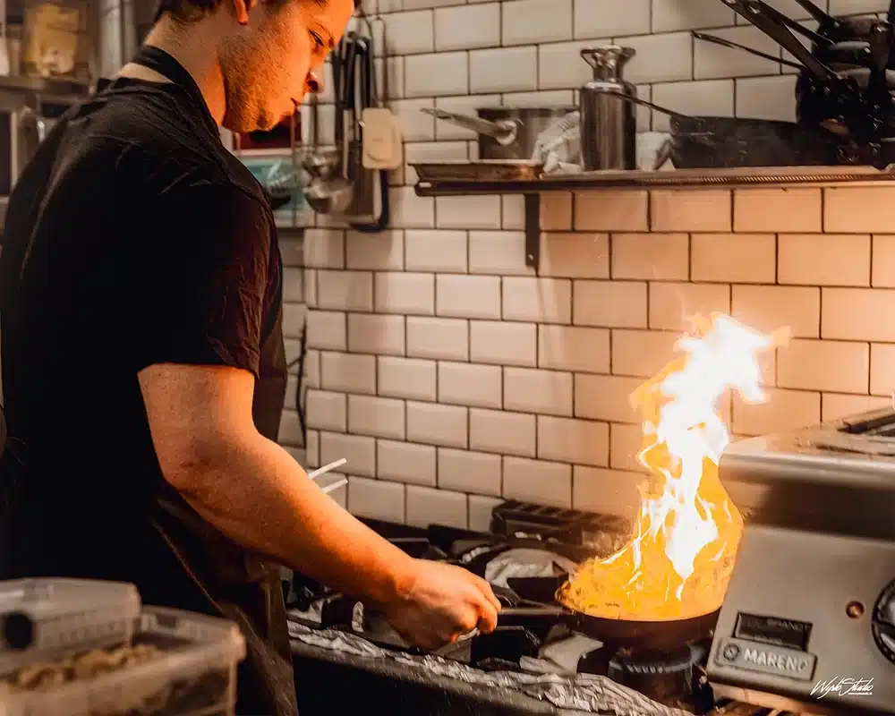 Restaurant Socios flambering