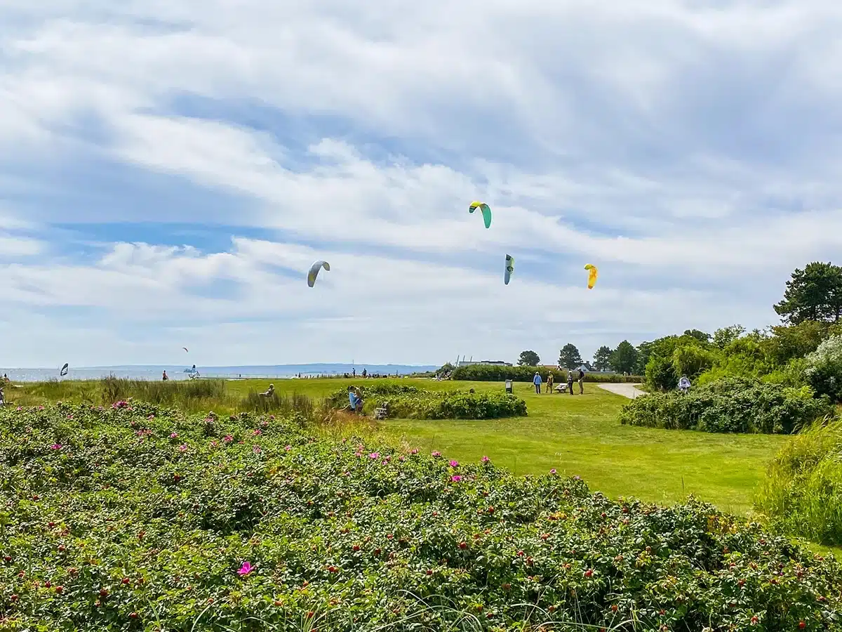 Kitesurfing og fritid i det fri ved Åkrogen Strandpark