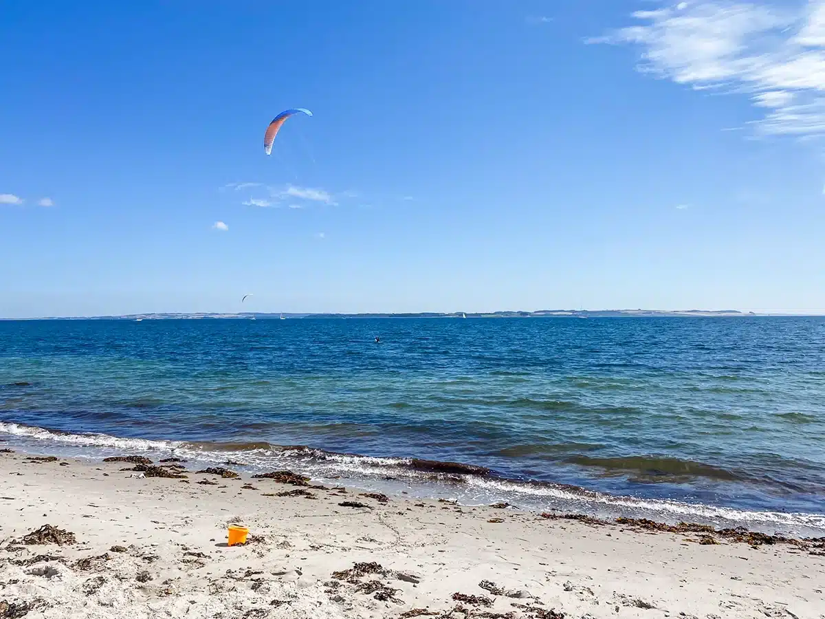 Kitesurfing ved Åkrogen strandpark