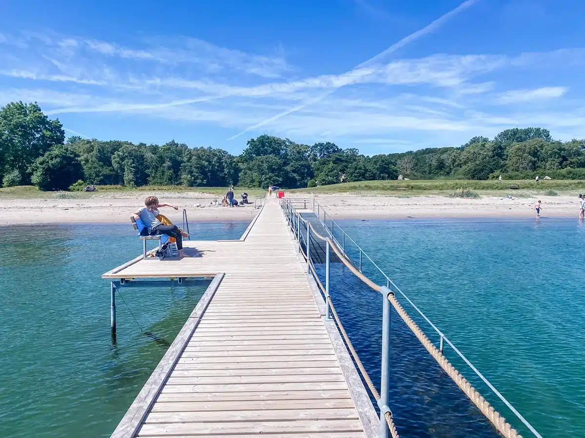 Moesgaard strand Badebro ved Moesgaard strand