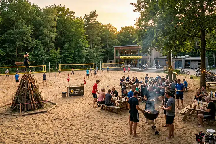 Sankt Hans i Beachparken med Aarhus Beachvolley Club AI