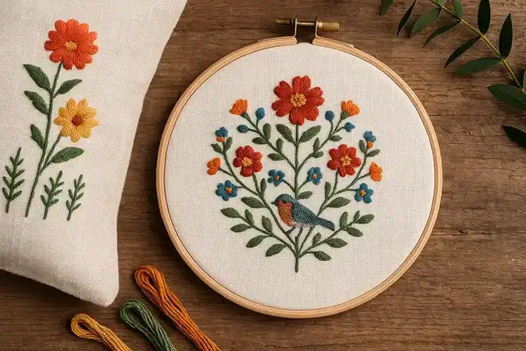Broderi som helårsdekoration - sponseret