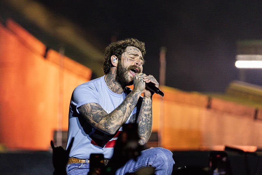 Post Malone Foto Torben Thorhauge Horsens Friends » Aarhus Inside Post Malone med en stemme, der satte sig i kroppen på tusinder i Horsens