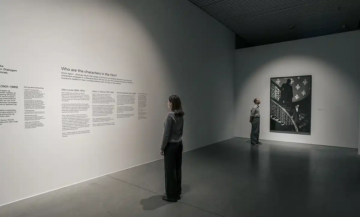 Isaac Julien Once Again - Statues Never Die - ARoS 2025. Installationsfoto - Mads Smidstrup ARoS Isaac Julien – Once Again - Statues Never Die - ARoS 2025. Installationsfoto - Mads Smidstrup ARoS