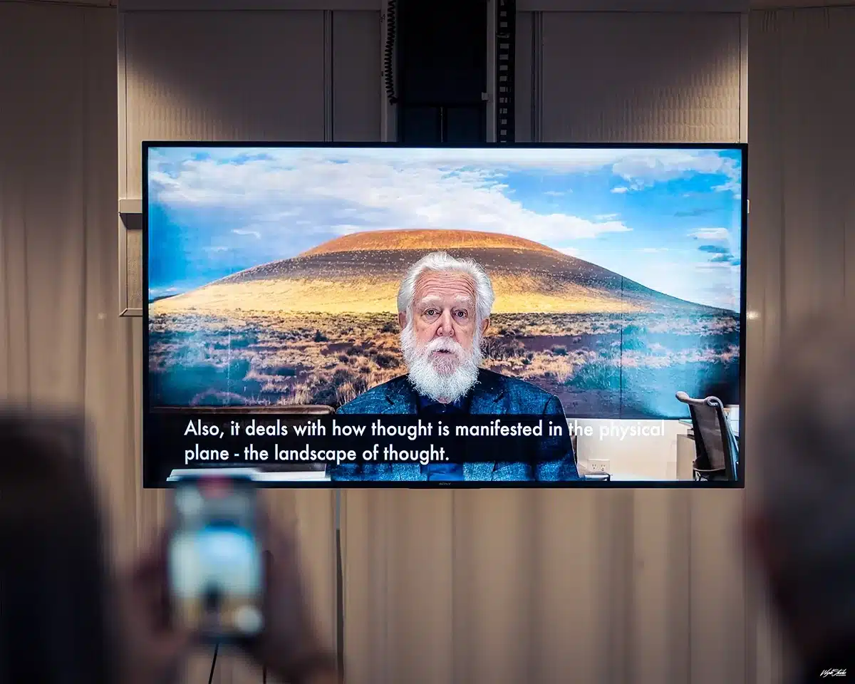 James Turrell præsenterer sin vision for As Seen Below – The Dome via video på ARoS