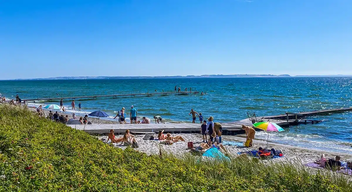Risskov Bellevue strand om sommeren Risskov Bellevue strand om sommeren