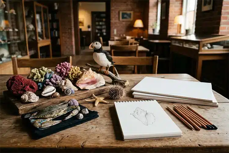 Croquis og bløddyr hos Naturhistorisk Museum AI
