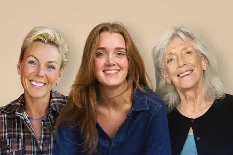 Mit yngre jeg med Lene Beier og Vigga Bro