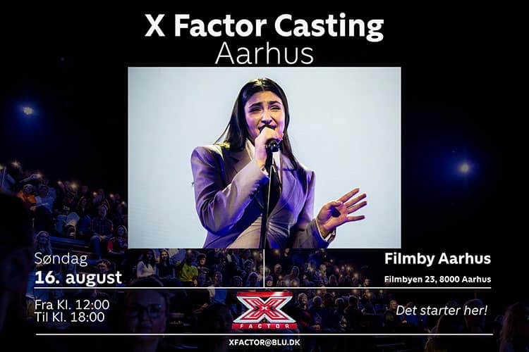X Factor 2027 holder casting i Aarhus